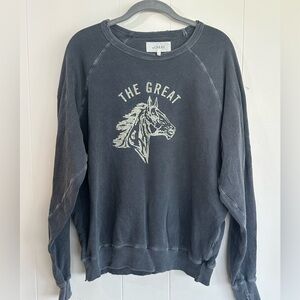 The Great. College sweatshirt bronco design distressed size 1